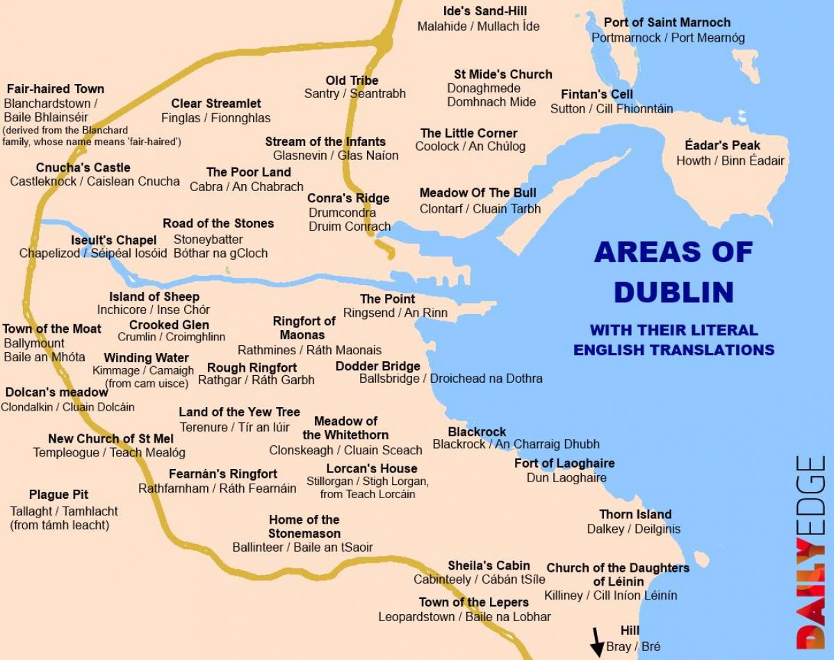 карта Дублін Падмаскоўі