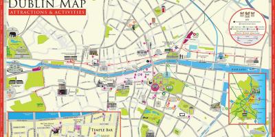 Карта славутасці Дубліна